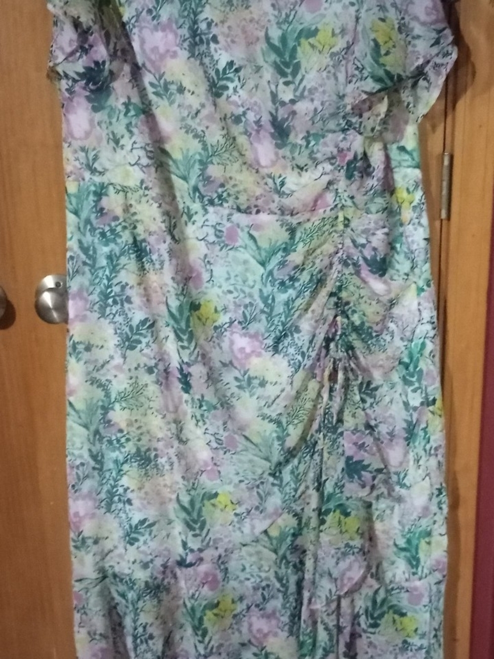 Cato Pastel Floral Maxi Dress in Pink, Green & Yellow